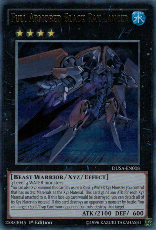 Full Armored Black Ray Lancer [DUSA-EN008] Ultra Rare - PCA Designer Toys