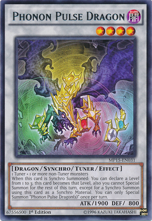 Phonon Pulse Dragon [MP15-EN031] Rare - PCA Designer Toys