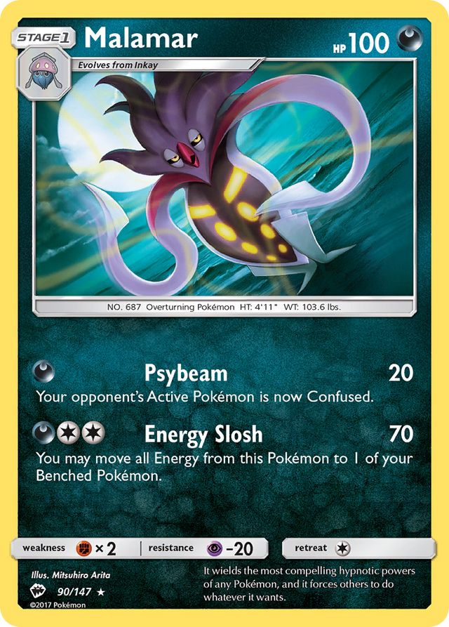 Malamar (90/147) [Sun & Moon: Burning Shadows] - PCA Designer Toys