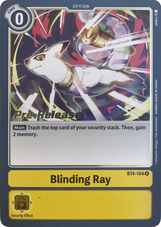 Blinding Ray [BT4-104] [Great Legend Pre-Release Promos] - PCA Designer Toys