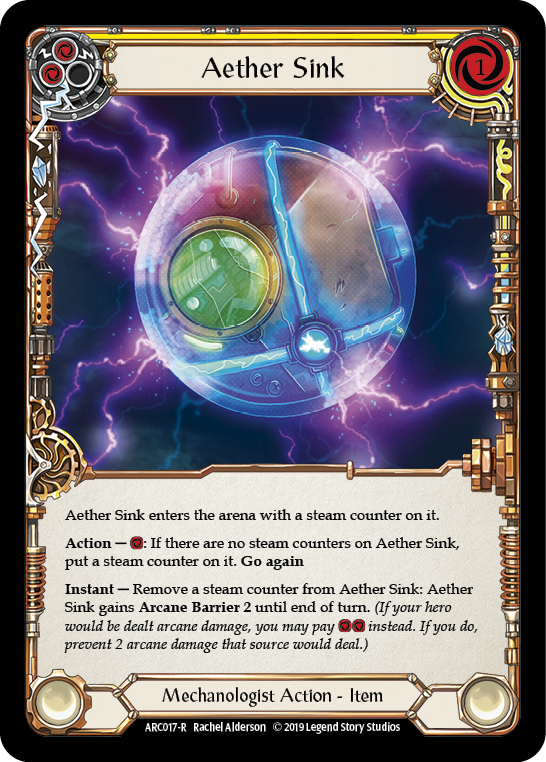 Aether Sink [ARC017-R] (Arcane Rising)  1st Edition Rainbow Foil - PCA Designer Toys
