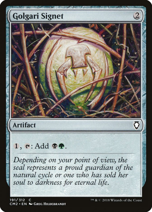 Golgari Signet (191/312) [Commander Anthology Volume II] - PCA Designer Toys