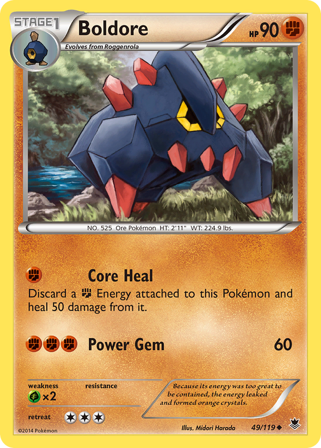 Boldore (49/119) [XY: Phantom Forces] - PCA Designer Toys