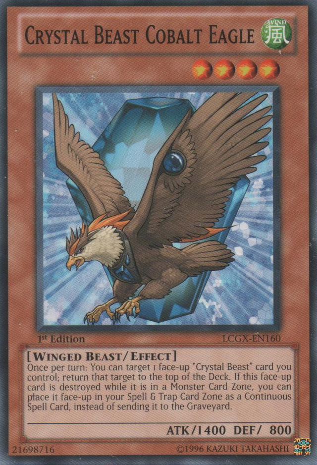 Crystal Beast Cobalt Eagle [LCGX-EN160] Common - PCA Designer Toys
