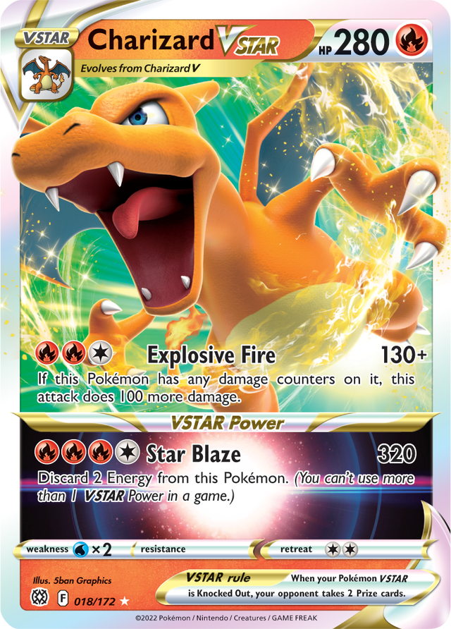 Charizard VSTAR (018/172) [Sword & Shield: Brilliant Stars] - PCA Designer Toys