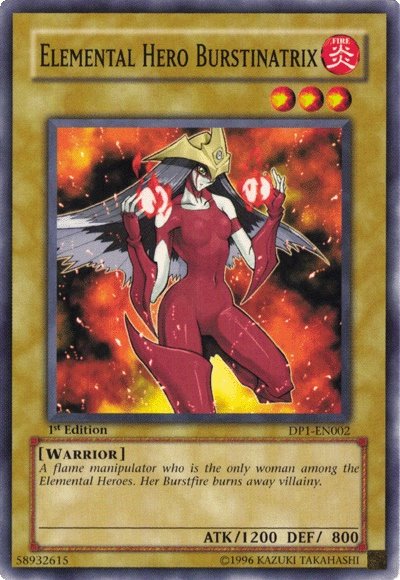Elemental Hero Burstinatrix [DP1-EN002] Common - PCA Designer Toys