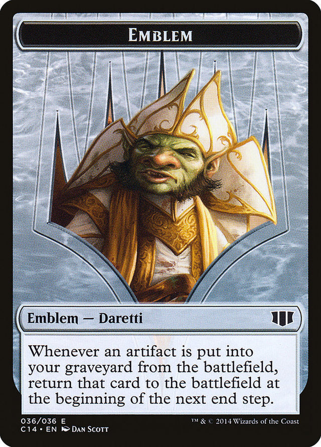 Daretti, Scrap Savant Emblem // Tuktuk the Returned Double-sided Token [Commander 2014 Tokens] - PCA Designer Toys