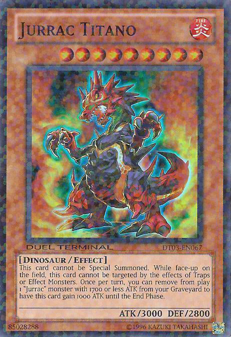 Jurrac Titano [DT03-EN067] Super Rare - PCA Designer Toys