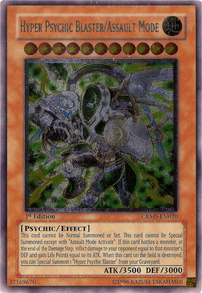 Hyper Psychic Blaster/Assault Mode [CRMS-EN020] Ultimate Rare - PCA Designer Toys