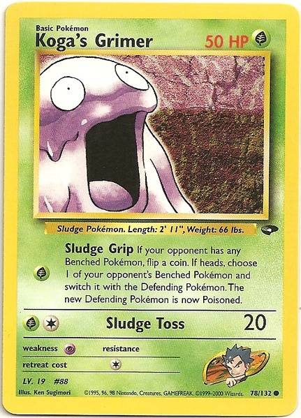 Koga's Grimer (78/132) [Gym Challenge Unlimited] - PCA Designer Toys