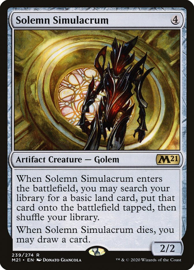 Solemn Simulacrum [Core Set 2021] - PCA Designer Toys