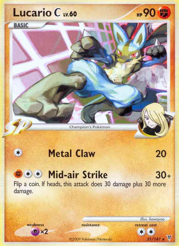 Lucario C (31/147) [Platinum: Supreme Victors] - PCA Designer Toys