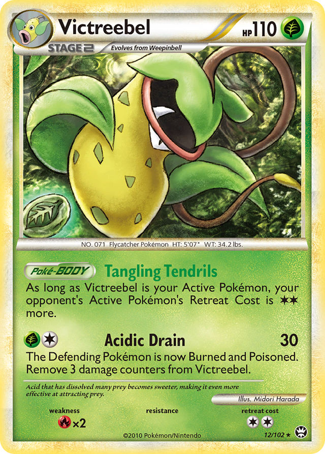 Victreebel (12/102) [HeartGold & SoulSilver: Triumphant] - PCA Designer Toys