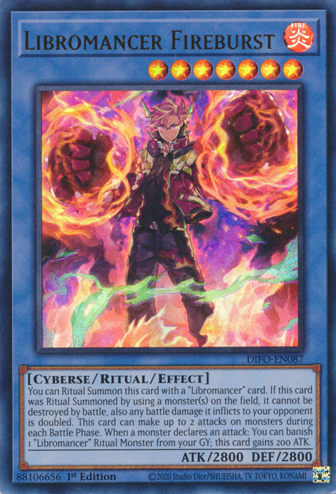 Libromancer Fireburst [DIFO-EN087] Ultra Rare - PCA Designer Toys