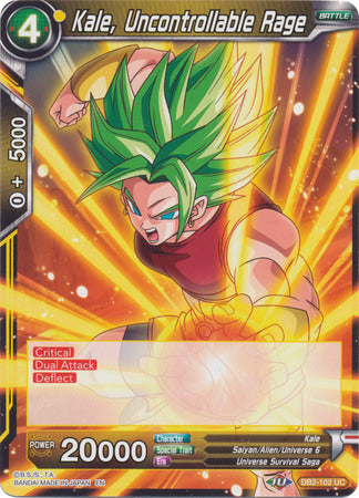 Kale, Uncontrollable Rage (DB2-102) [Divine Multiverse] - PCA Designer Toys
