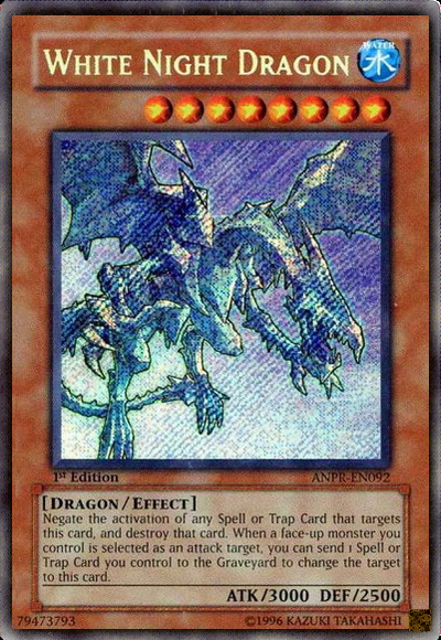 White Night Dragon [ANPR-EN092] Secret Rare - PCA Designer Toys