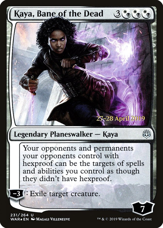 Kaya, Bane of the Dead [War of the Spark Prerelease Promos] - PCA Designer Toys