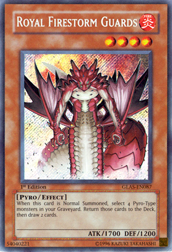 Royal Firestorm Guards [GLAS-EN087] Secret Rare - PCA Designer Toys