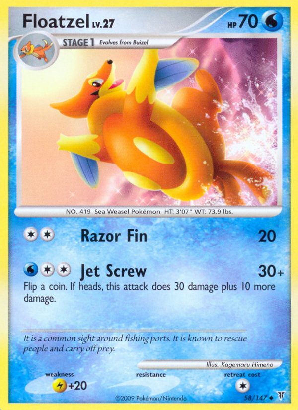 Floatzel (58/147) [Platinum: Supreme Victors] - PCA Designer Toys