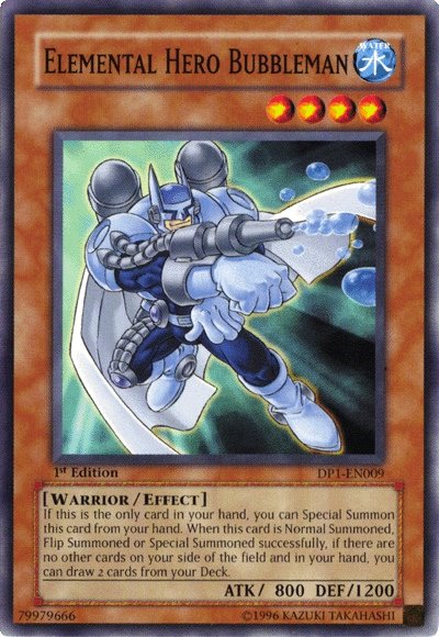 Elemental Hero Bubbleman [DP1-EN009] Common - PCA Designer Toys