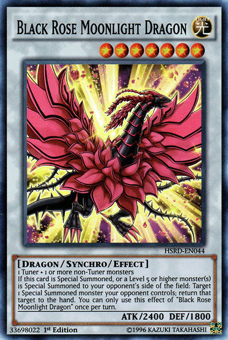 Black Rose Moonlight Dragon [HSRD-EN044] Super Rare - PCA Designer Toys