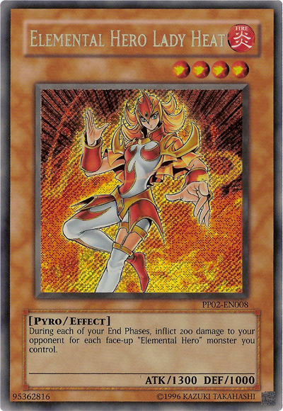 Elemental Hero Lady Heat [PP02-EN008] Secret Rare - PCA Designer Toys