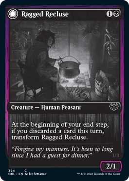 Ragged Recluse // Odious Witch [Innistrad: Double Feature] - PCA Designer Toys