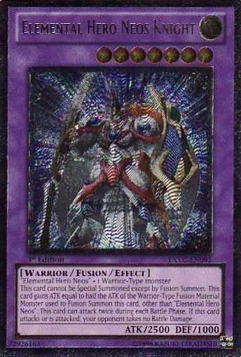 Elemental Hero Neos Knight [EXVC-EN093] Ultimate Rare - PCA Designer Toys