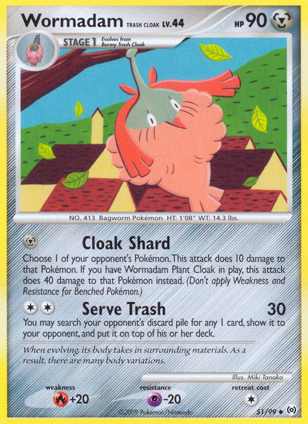 Wormadam Trash Cloak (51/99) [Platinum: Arceus] - PCA Designer Toys