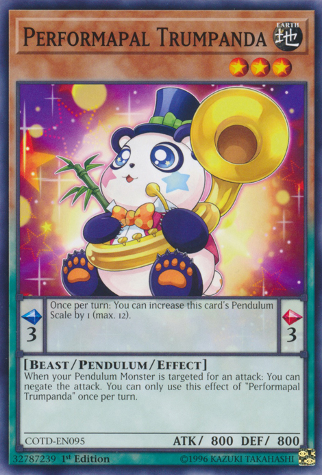 Performapal Trumpanda [COTD-EN095] Common - PCA Designer Toys