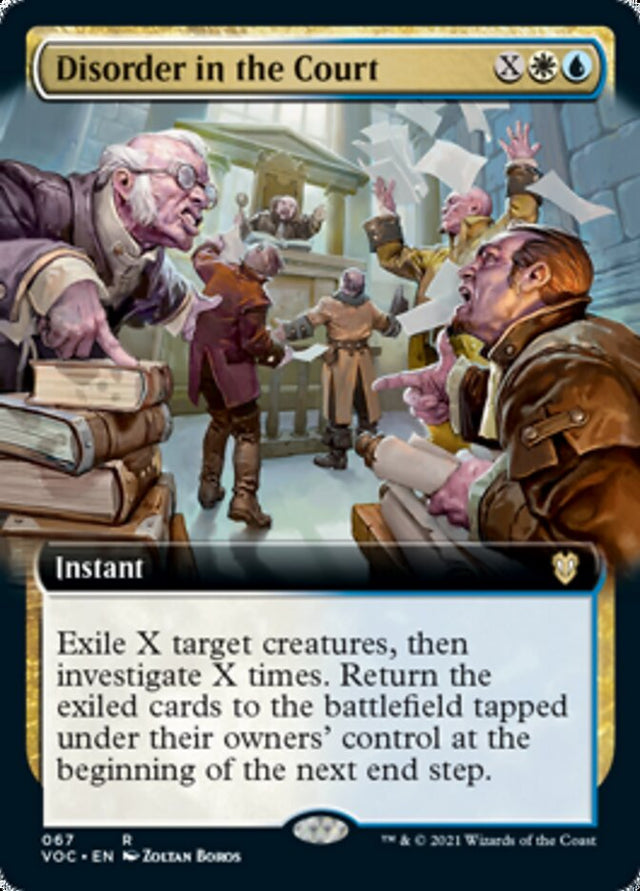 Disorder in the Court (Extended Art) [Innistrad: Crimson Vow Commander] - PCA Designer Toys