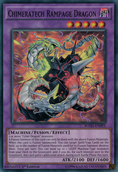 Chimeratech Rampage Dragon [BOSH-EN093] Super Rare - PCA Designer Toys