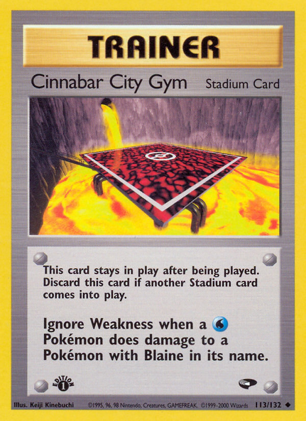 Cinnabar City Gym (113/132) [Gym Challenge 1st Edition] - PCA Designer Toys