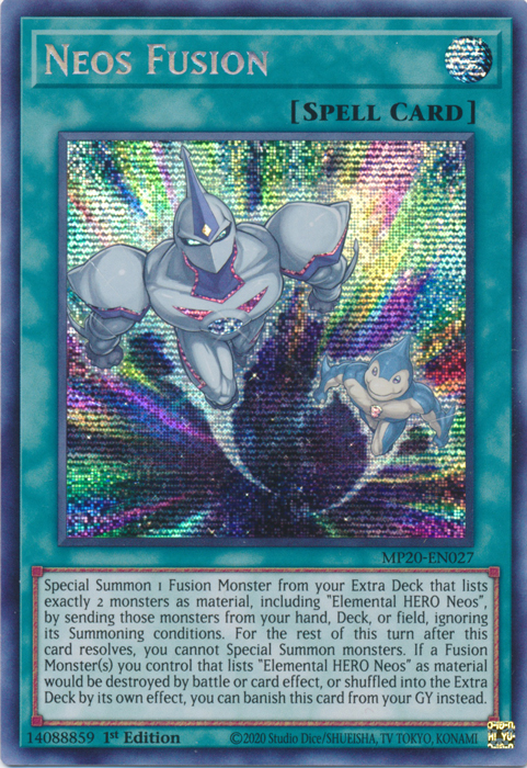 Neos Fusion [MP20-EN027] Prismatic Secret Rare - PCA Designer Toys