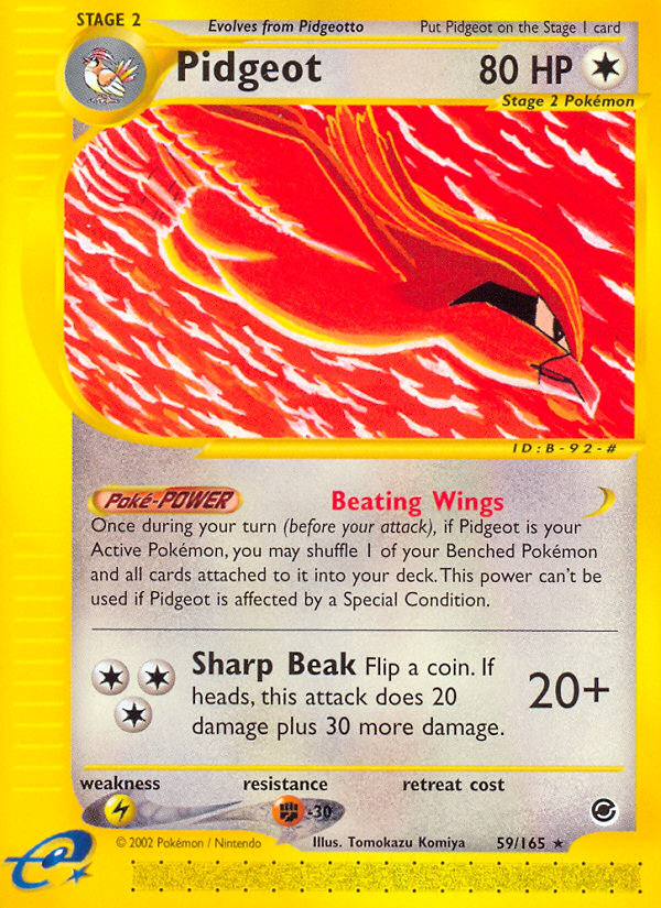 Pidgeot (59/165) [Expedition: Base Set] - PCA Designer Toys