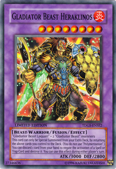 Gladiator Beast Heraklinos [TDGS-ENSE2] Super Rare - PCA Designer Toys