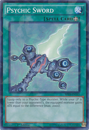 Psychic Sword [BP03-EN163] Shatterfoil Rare - PCA Designer Toys