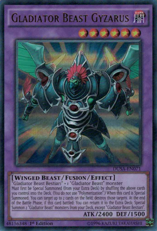 Gladiator Beast Gyzarus [DUSA-EN071] Ultra Rare - PCA Designer Toys