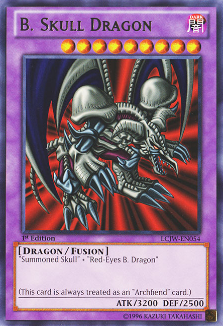 B. Skull Dragon [LCJW-EN054] Rare - PCA Designer Toys