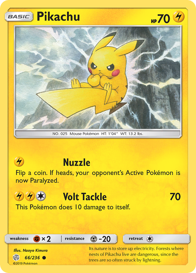 Pikachu (66/236) [Sun & Moon: Cosmic Eclipse] - PCA Designer Toys