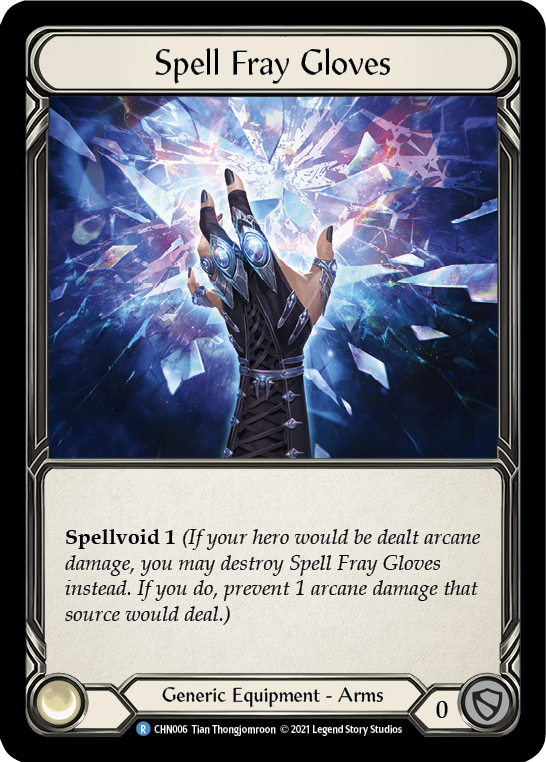 Spell Fray Gloves [CHN006] (Monarch Chane Blitz Deck) - PCA Designer Toys
