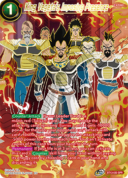 King Vegeta's Imposing Presence (SPR) (BT13-030) [Supreme Rivalry] - PCA Designer Toys