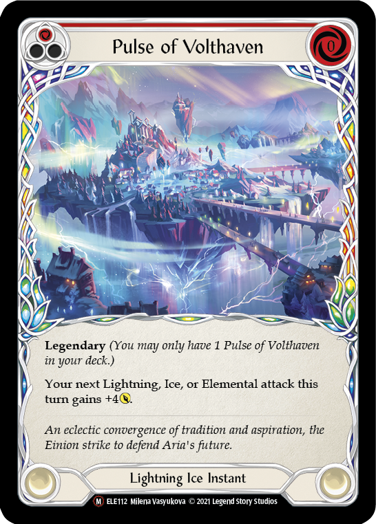Pulse of Volthaven [U-ELE112] (Tales of Aria Unlimited)  Unlimited Rainbow Foil - PCA Designer Toys