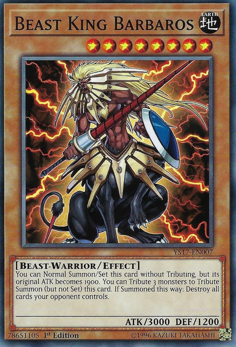 Beast King Barbaros [YS17-EN007] Common - PCA Designer Toys