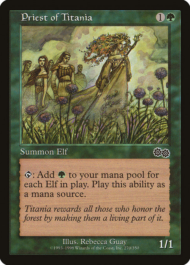 Priest of Titania [Urza's Saga] - PCA Designer Toys