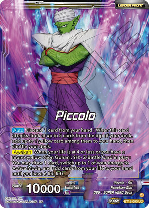 Piccolo // Piccolo, Facing New Foes (BT18-090) [Dawn of the Z-Legends Prerelease Promos] - PCA Designer Toys
