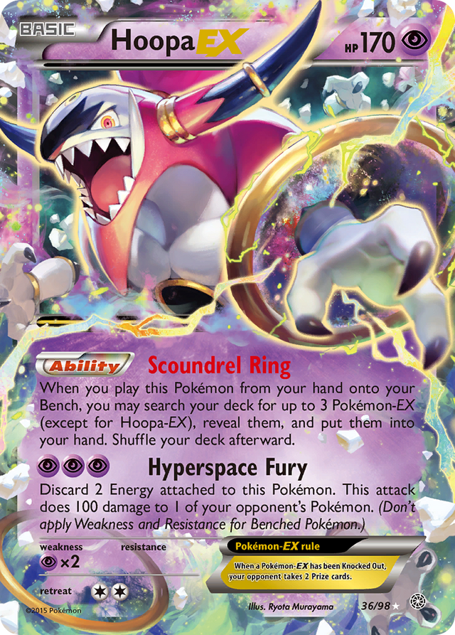 Hoopa EX (36/98) [XY: Ancient Origins] - PCA Designer Toys