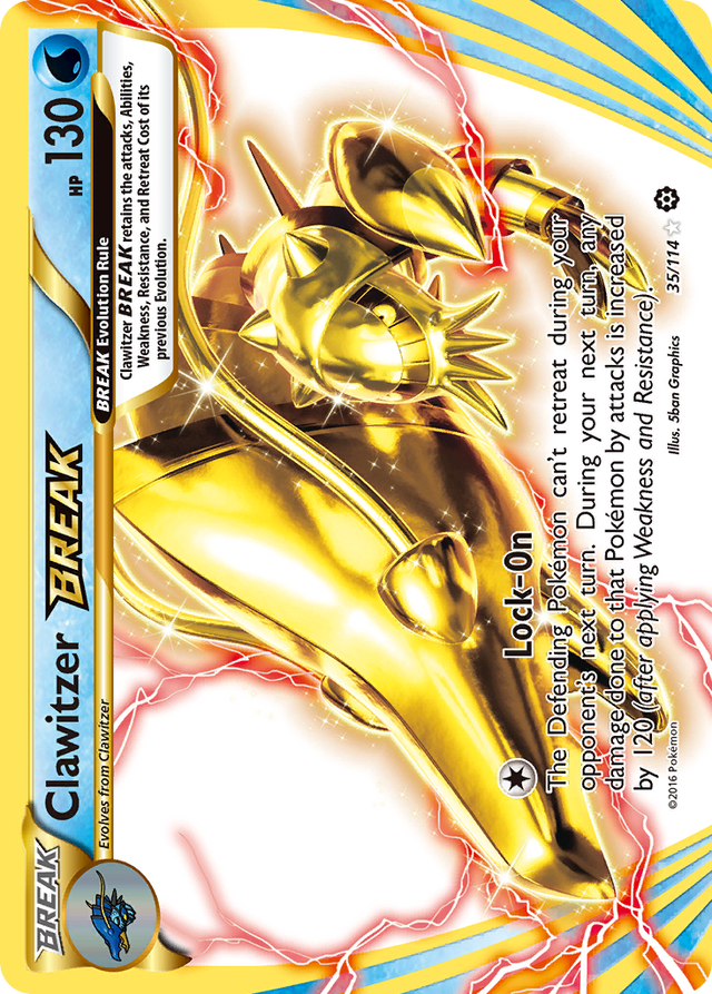Clawitzer BREAK (35/114) [XY: Steam Siege] - PCA Designer Toys