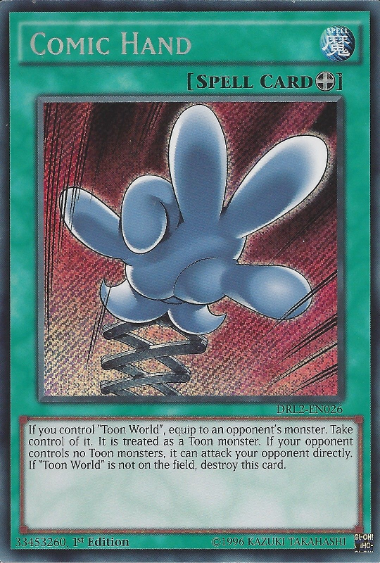 Comic Hand [DRL2-EN026] Secret Rare - PCA Designer Toys