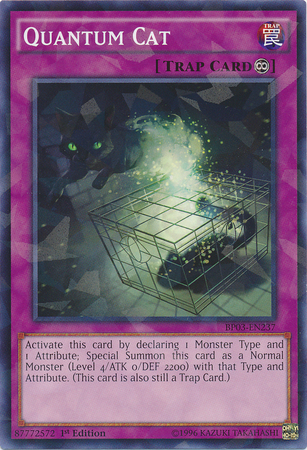 Quantum Cat [BP03-EN237] Shatterfoil Rare - PCA Designer Toys